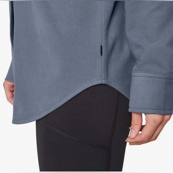 Mondetta Ladies' Cozy Warm Fleece Button Up Shirt. - Picture 4 of 5